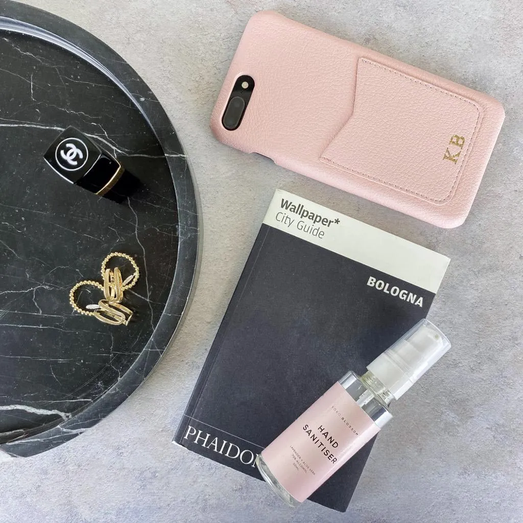 Embossed Pocket Phone Case in Blush
