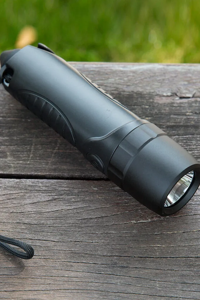 Emergency Flashlight with Glass Breaker, Seatbelt Cutter and 5200mAh Power Bank