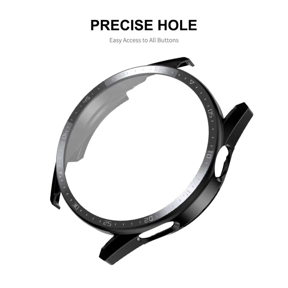 ENKAY Huawei Watch GT 3 (46mm) electroplated scale cover   tempered glass - Blackish Green
