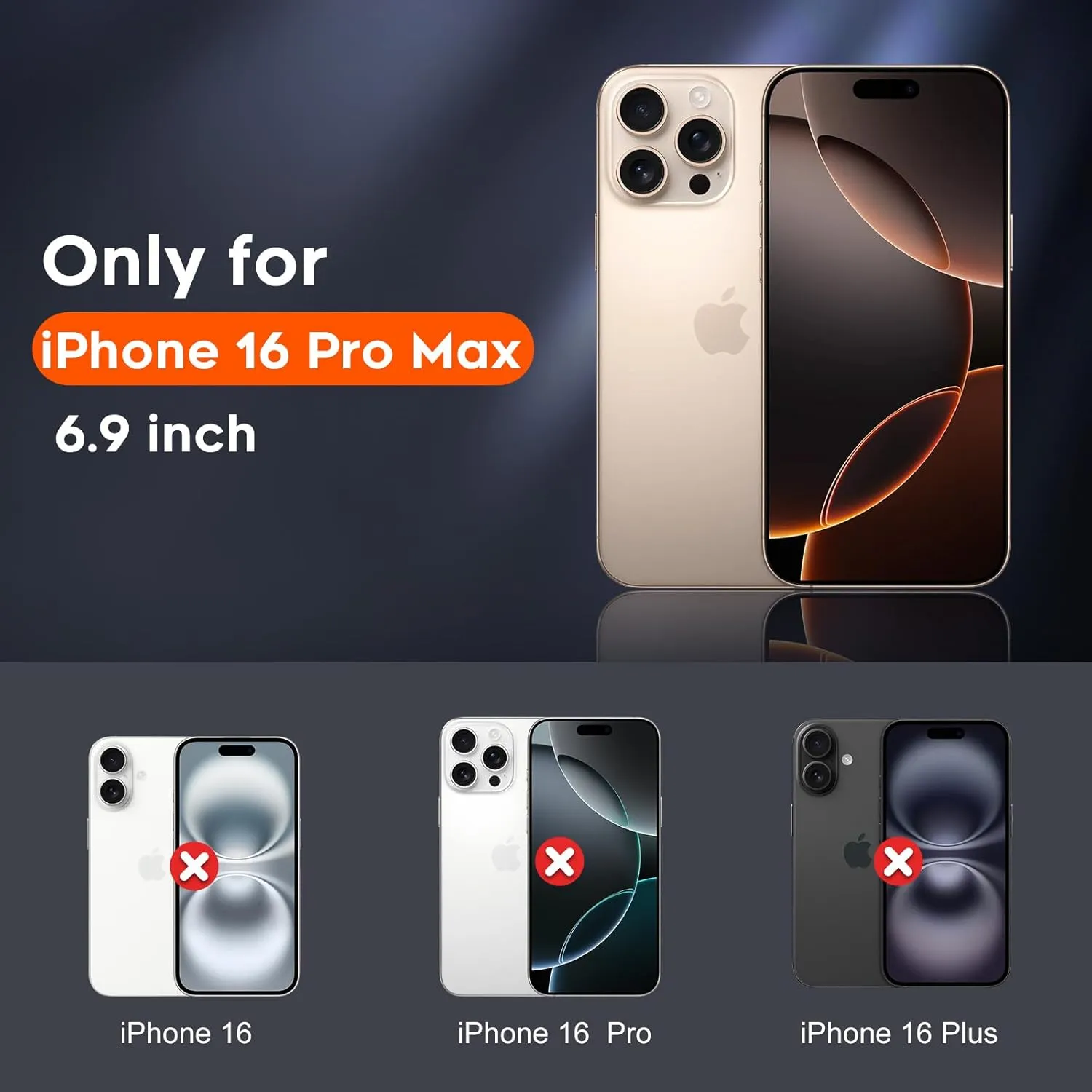 Entronix Apple iPhone 16 Pro Max Impact Shock Bumper Case,