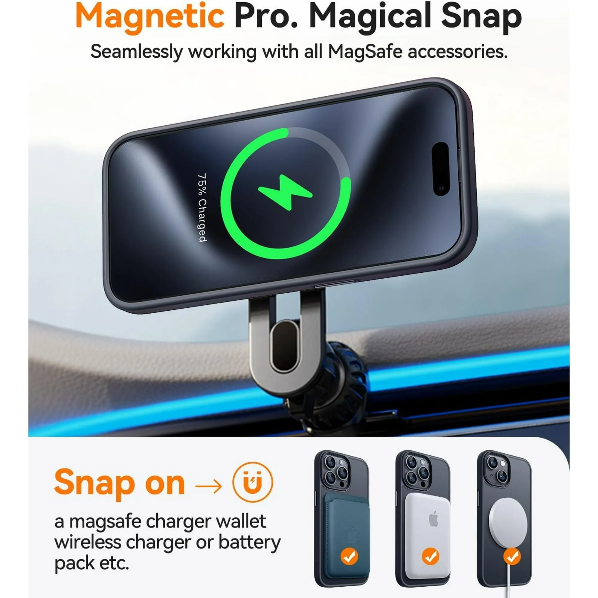 Entronix Apple iPhone 16 Pro Max [Magnetic-Compatible] Case - Translucent Matte,