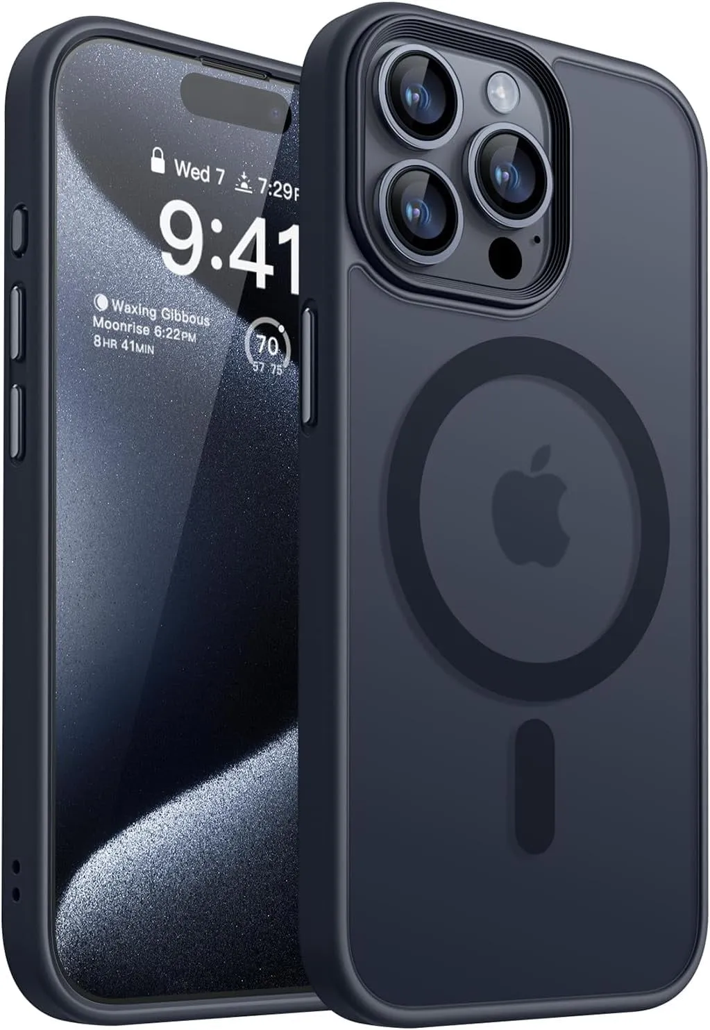 Entronix Case Compatible with Magsafe for Apple iPhone 15 Pro Max Magnetic Case, Heavy Duty Slim Dual Layer Shockproof Cover