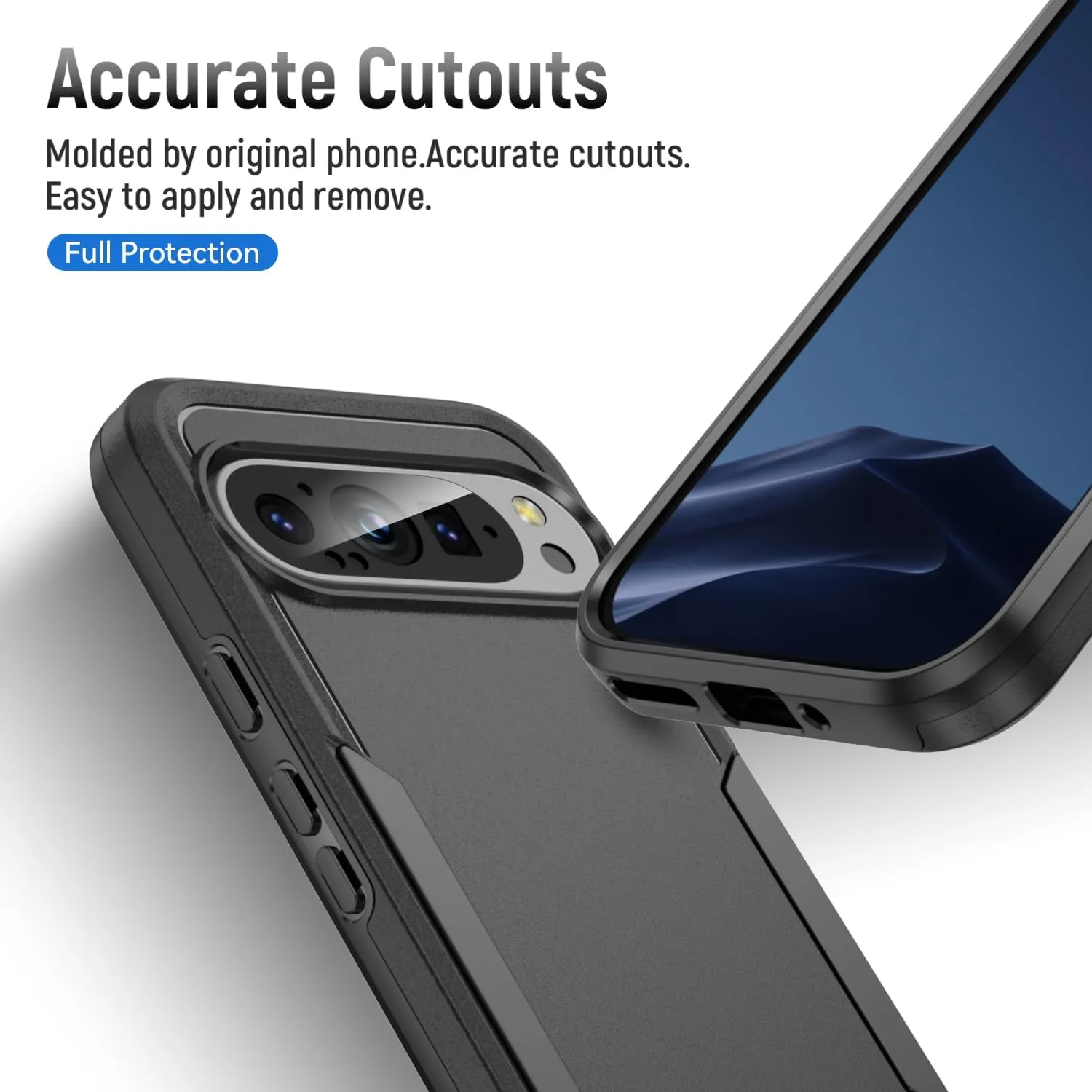 Entronix Case Designed for Google Pixel 8 Pro Heavy Duty Case, Protection Shockproof Dropproof Dustproof Anti-Scratch Case