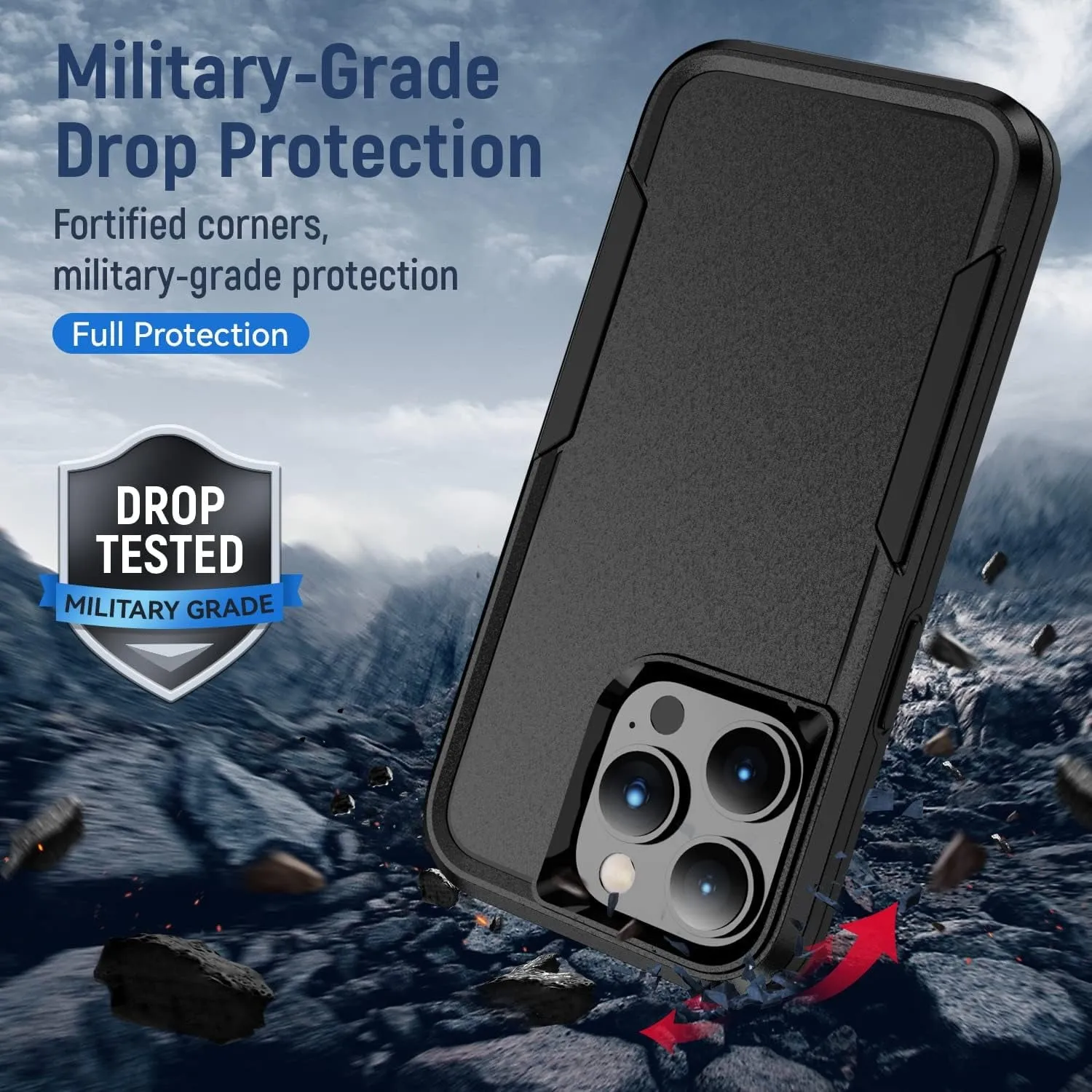 Entronix Case Designed for iPhone 7/8 Plus Heavy Duty Case, Protection Shockproof Dropproof Dustproof Anti-Scratch Case