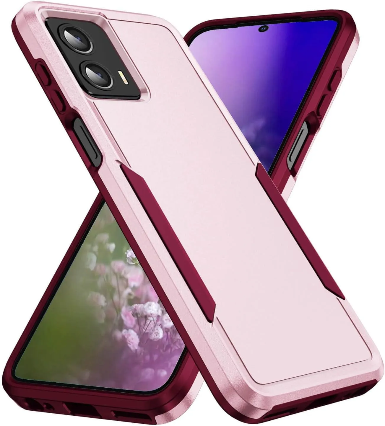 Entronix Case Designed for Motorola Edge Plus 2023 Heavy Duty Case, Dual Layer Protection Shockproof Dropproof Dustproof Anti-Scratch Case