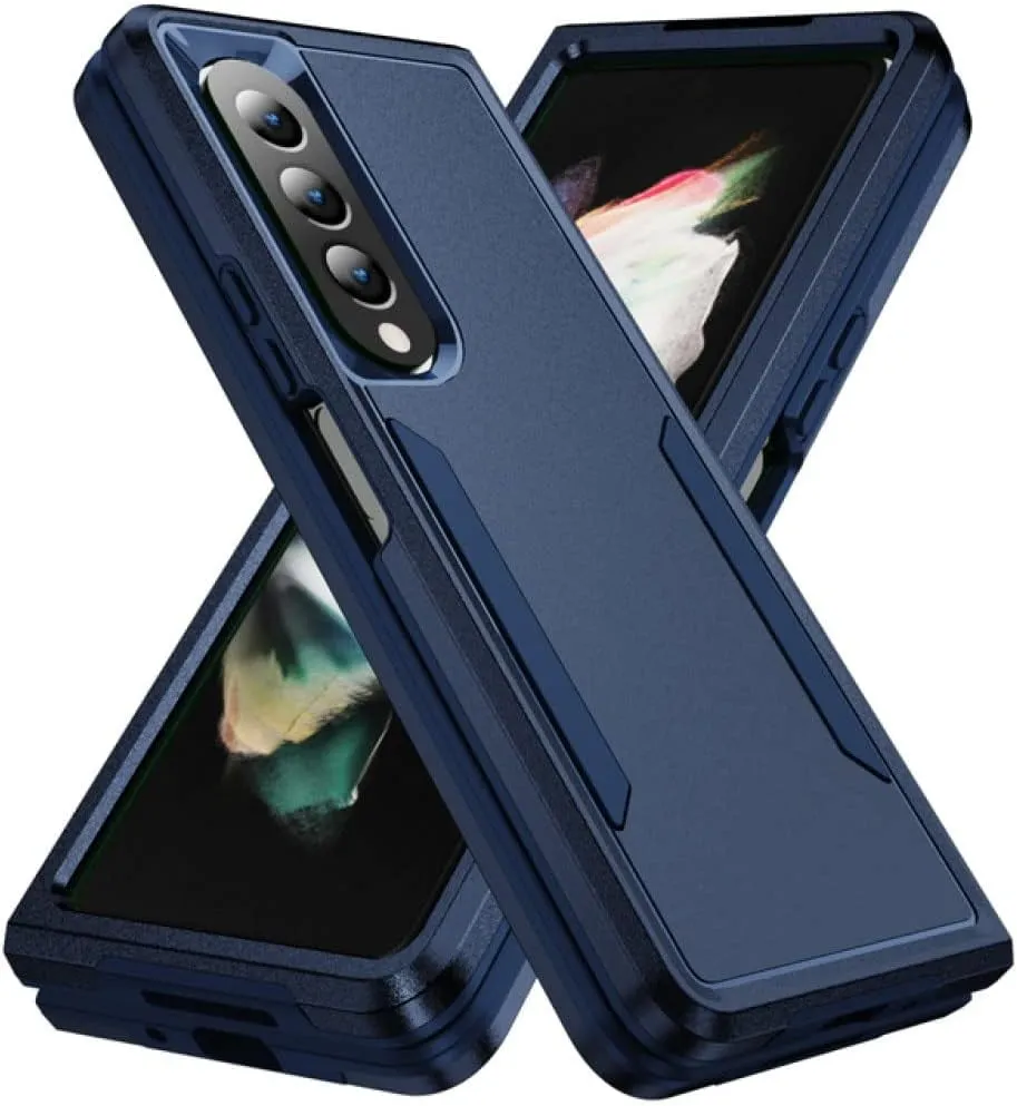 Entronix Case Designed for Samsung Galaxy Z Fold 3 Heavy Duty Case, Dual Layer Protection Shockproof Dropproof Dustproof Anti-Scratch Case