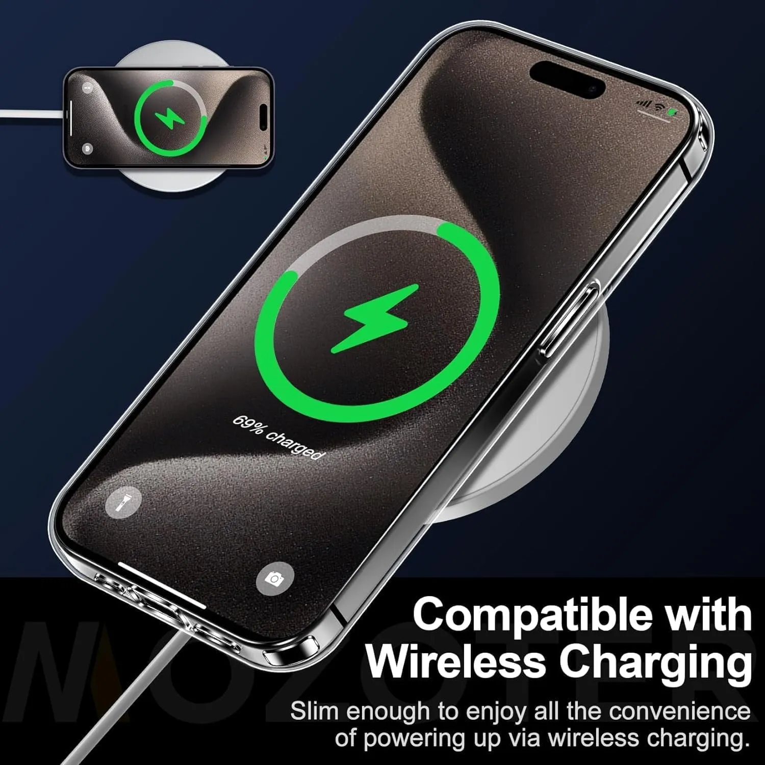 Entronix Case Heavy Duty Transparent Case for Apple iPhone 14 Plus with 1 Screen Protector and Camera Lens, Shockproof Dropproof Slim Case Clear