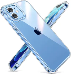 Entronix Case Transparent Case for Apple iPhone 11 Clear Case, [ Resistant] Hard Back Cover Soft Silicone, Shockproof Slim Case