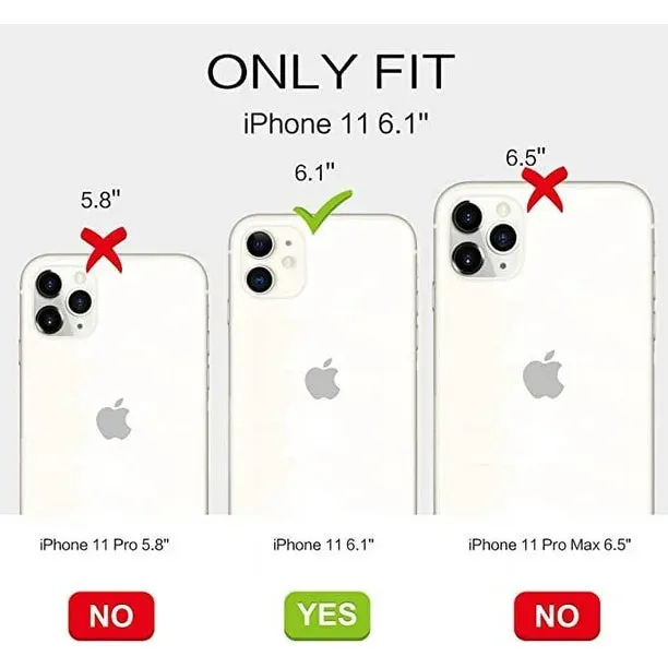 Entronix Case Transparent Case for Apple iPhone 11 Clear Case, [ Resistant] Hard Back Cover Soft Silicone, Shockproof Slim Case