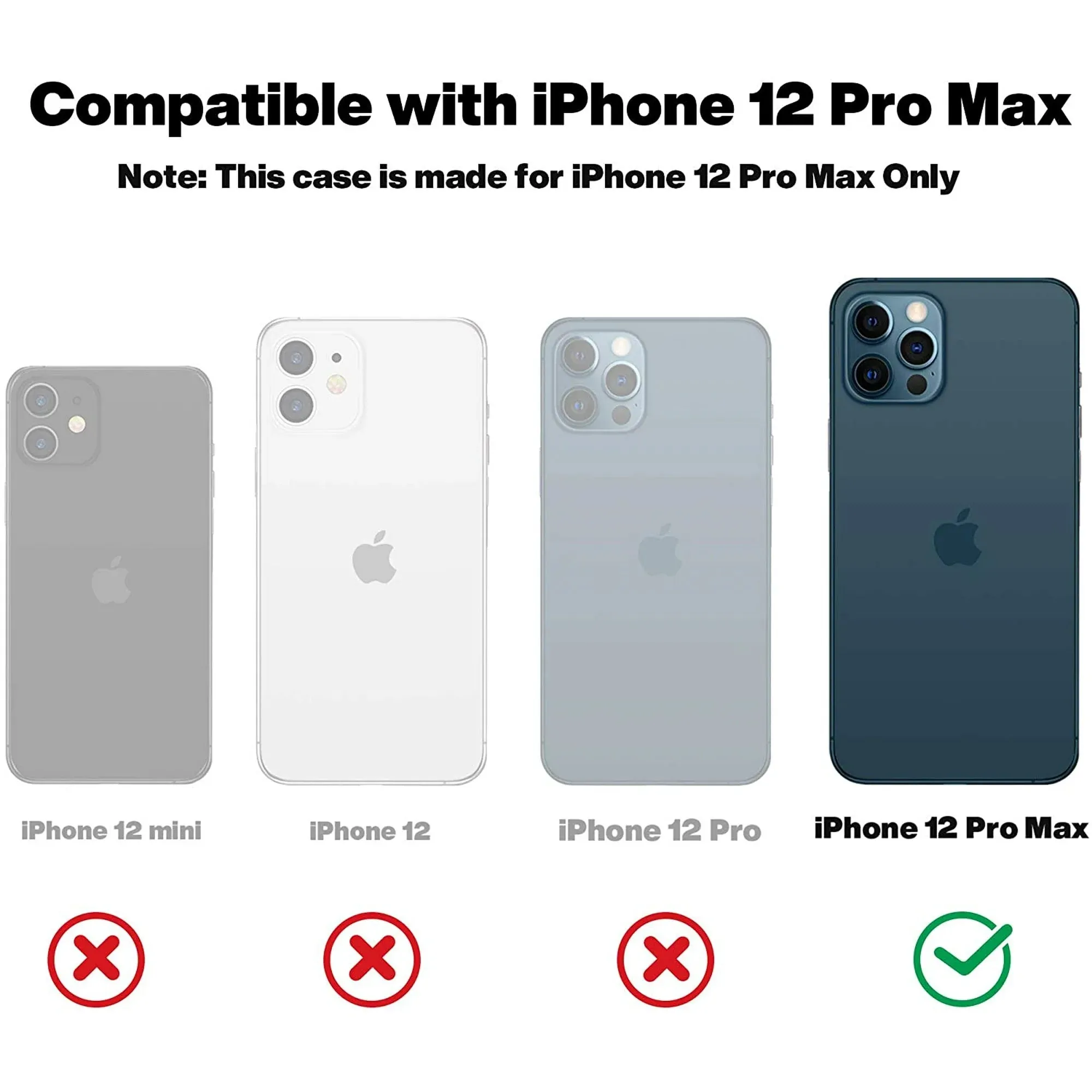 Entronix Case Transparent Case for Apple iPhone 12 Pro Max Clear Case, [ Resistant] Hard Back Cover Soft Silicone, Shockproof Slim Case
