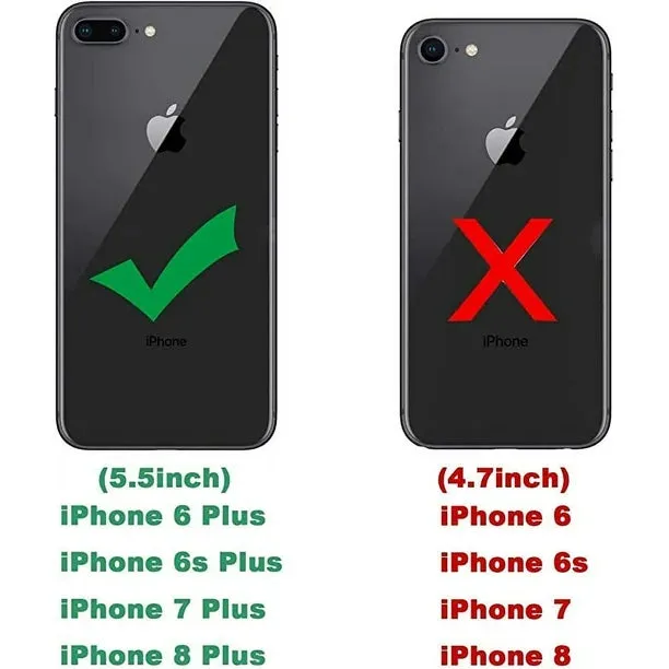 Entronix Case Transparent Case for Apple iPhone 7 Plus and 8 Clear Case, [ Resistant] Hard Back Cover Soft Silicone, Shockproof Slim Case