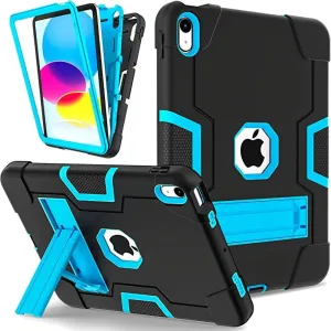 Entronix Heavy Duty Case for iPad 10th Generation 10.9 Inch, Blue