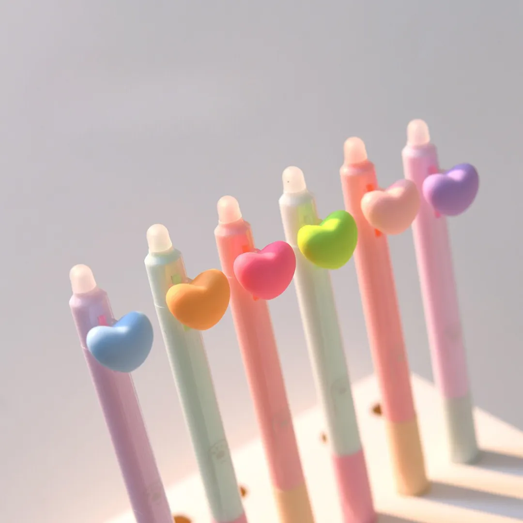 Erasable Heart Gel Pens