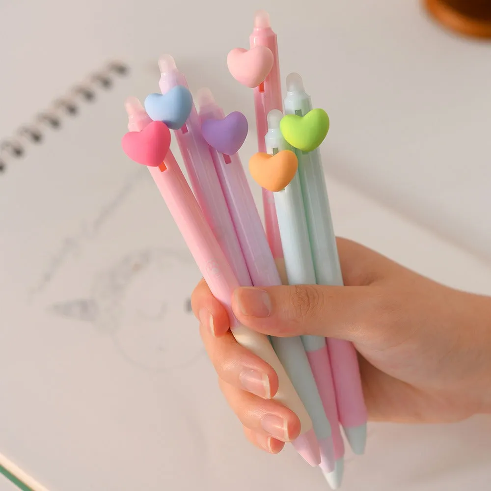 Erasable Heart Gel Pens