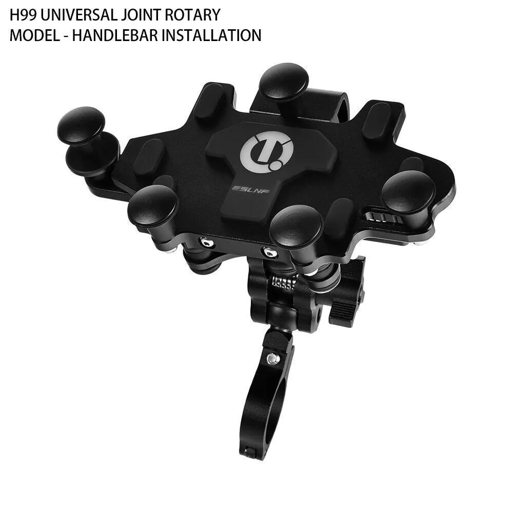 ESLNF Bike Cellphone Holder Aluminum Alloy Bike Mobile Phone Holder Bracket 360°Adjustable Installation Cycling Accessories