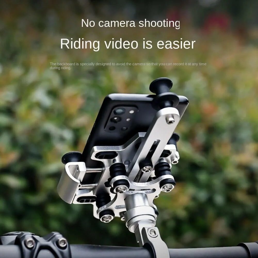 ESLNF Bike Cellphone Holder Aluminum Alloy Bike Mobile Phone Holder Bracket 360°Adjustable Installation Cycling Accessories