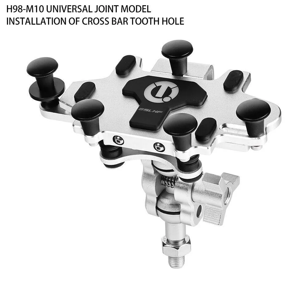 ESLNF Bike Cellphone Holder Aluminum Alloy Bike Mobile Phone Holder Bracket 360°Adjustable Installation Cycling Accessories