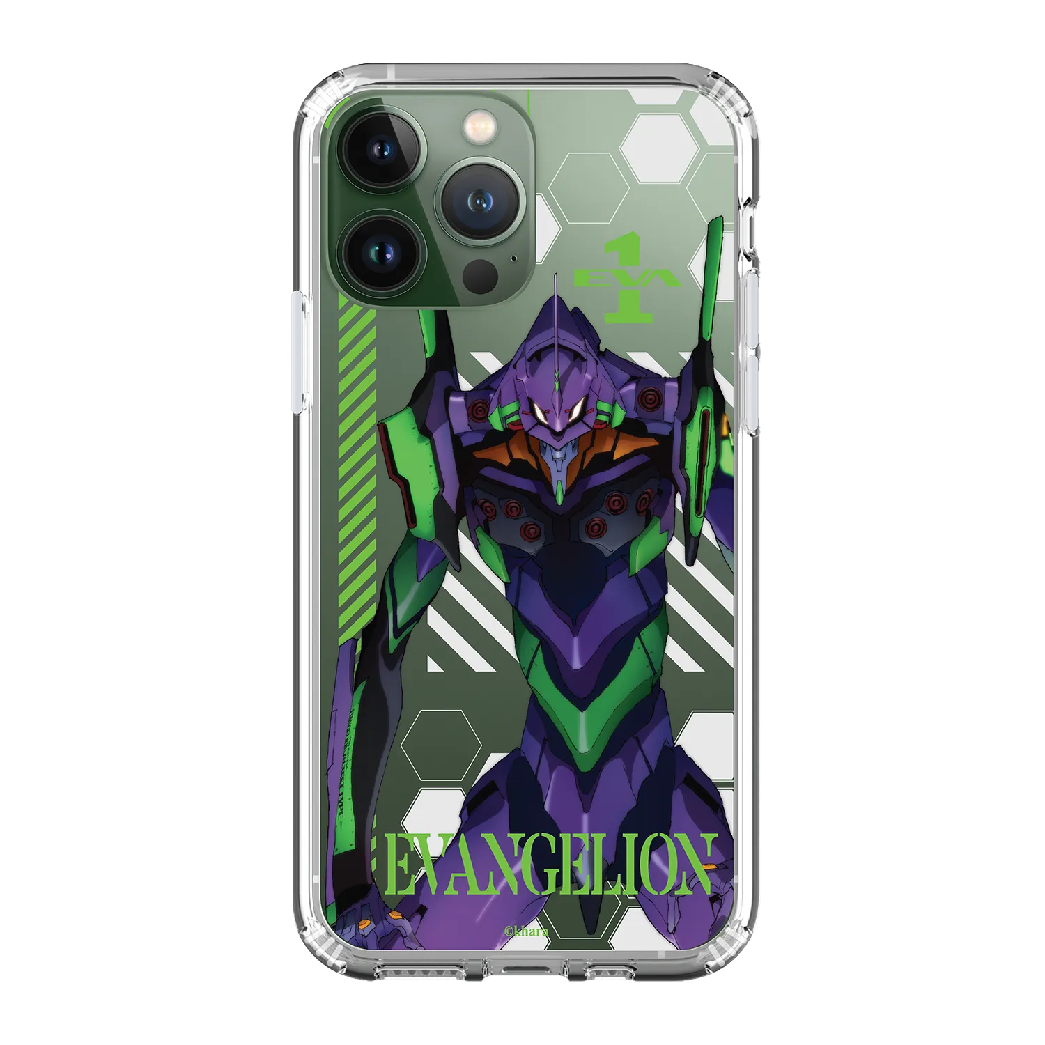 Evangelion Clear Case / iPhone Case / Android Case / Samsung Case  新世紀福音戰士 正版授權 全包邊氣囊防撞手機殼 (EVA-01)