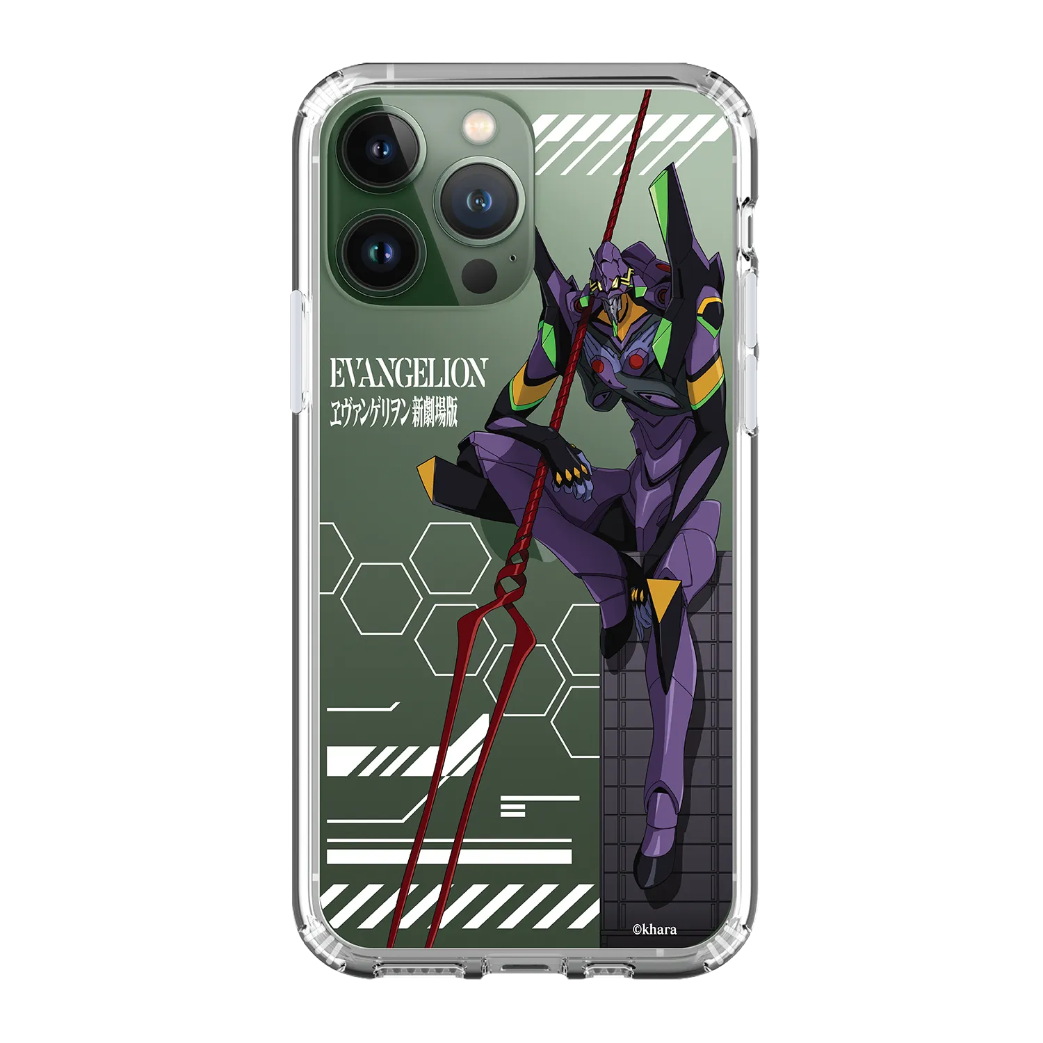 Evangelion Clear Case / iPhone Case / Android Case / Samsung Case  新世紀福音戰士 正版授權 全包邊氣囊防撞手機殼 (EVA-13)
