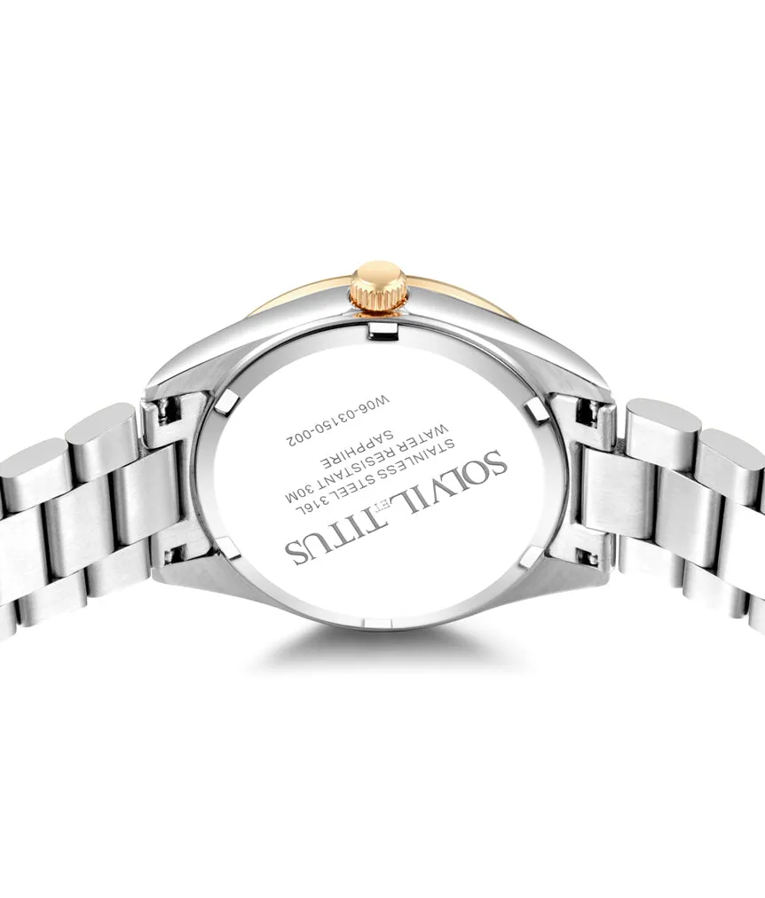 Fair Lady 3 Hands Quartz Stainless Steel Women Watch W06-03150-002