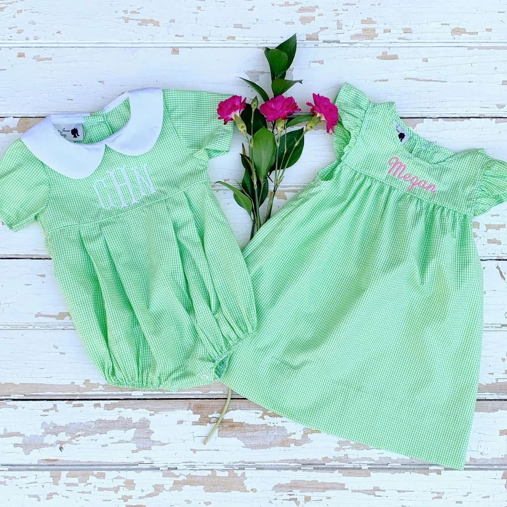 Fairway Green Gingham Bubble