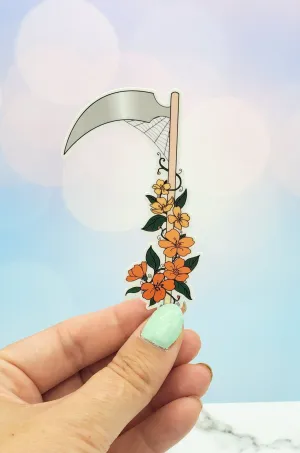 Fall Cottagecore Scythe Sticker