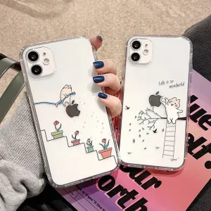 Fashion Cartoon Cat Cases For iPhone
