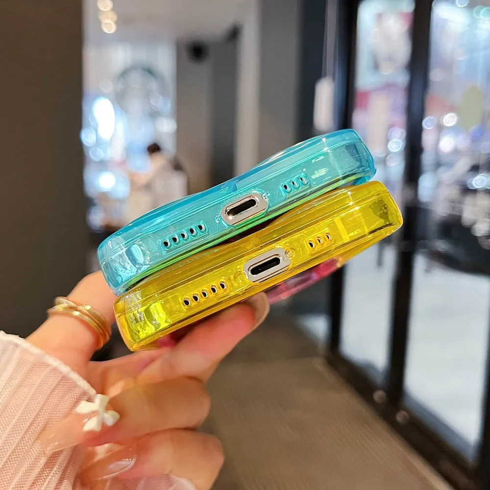 Fashion Rainbow Color Pattern Soft Mobile Case - iPhone 12
