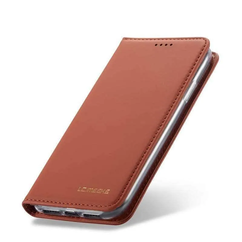Flip Leather Magnetic Case Luxury Wallet Business Vintage Book Design Cover iPhone 11 Pro Max