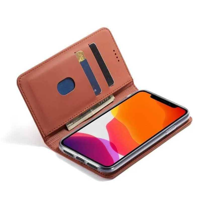 Flip Leather Magnetic Case Luxury Wallet Business Vintage Book Design Cover iPhone 11 Pro Max