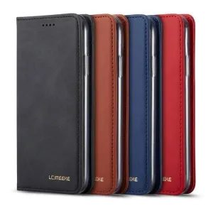 Flip Leather Magnetic Case Luxury Wallet Business Vintage Book Design Cover iPhone 11 Pro Max