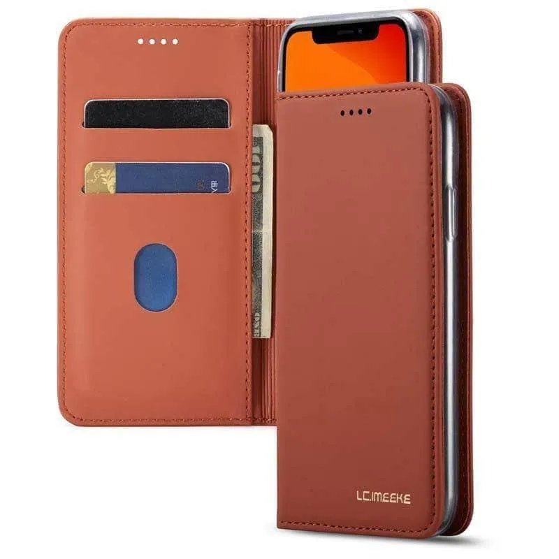 Flip Leather Magnetic Case Luxury Wallet Business Vintage Book Design Cover iPhone 11 Pro Max