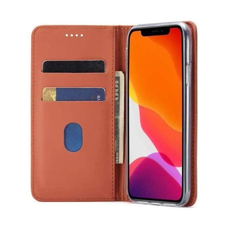 Flip Leather Magnetic Case Luxury Wallet Business Vintage Book Design Cover iPhone 11 Pro Max
