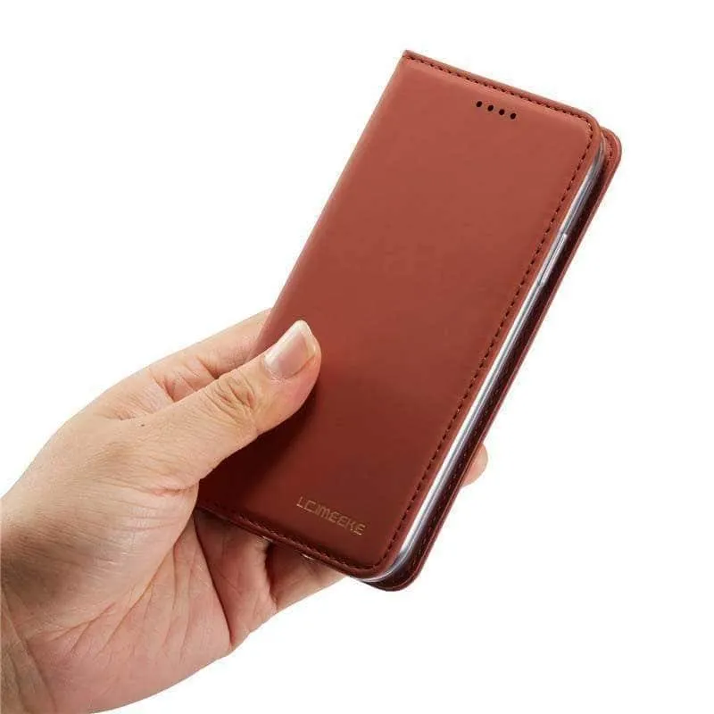 Flip Leather Magnetic Case Luxury Wallet Business Vintage Book Design Cover iPhone 11 Pro Max