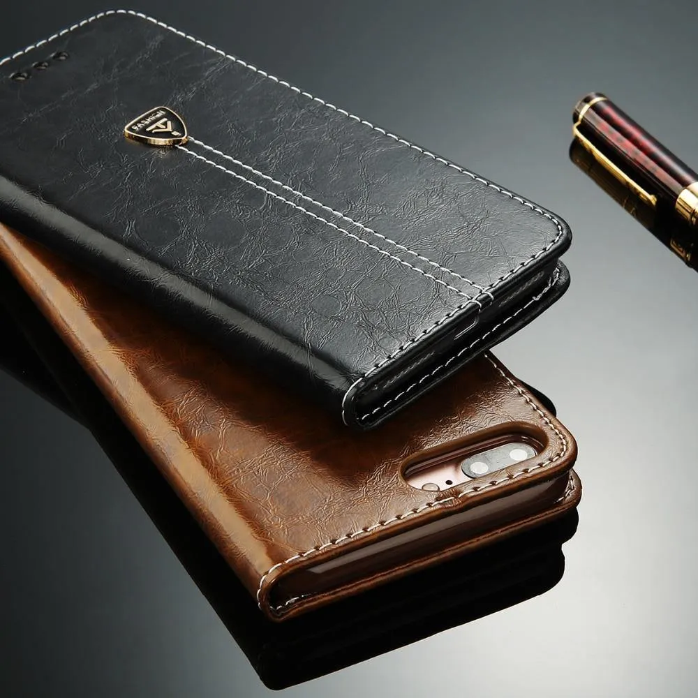 Flip Leather Phone Case Wallet Card Slots Cases Cover