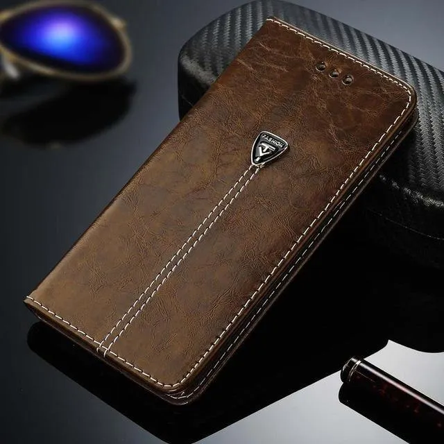 Flip Leather Phone Case Wallet Card Slots Cases Cover