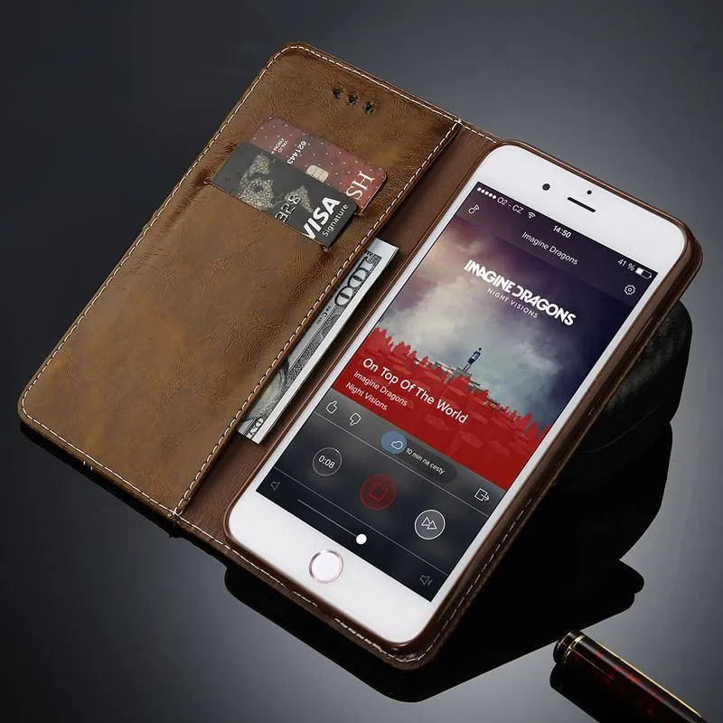 Flip Leather Phone Case Wallet Card Slots Cases Cover
