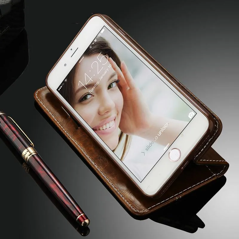 Flip Leather Phone Case Wallet Card Slots Cases Cover