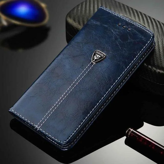Flip Leather Phone Case Wallet Card Slots Cases Cover