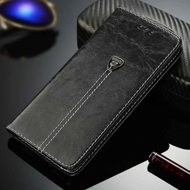 Flip Leather Phone Case Wallet Card Slots Cases Cover