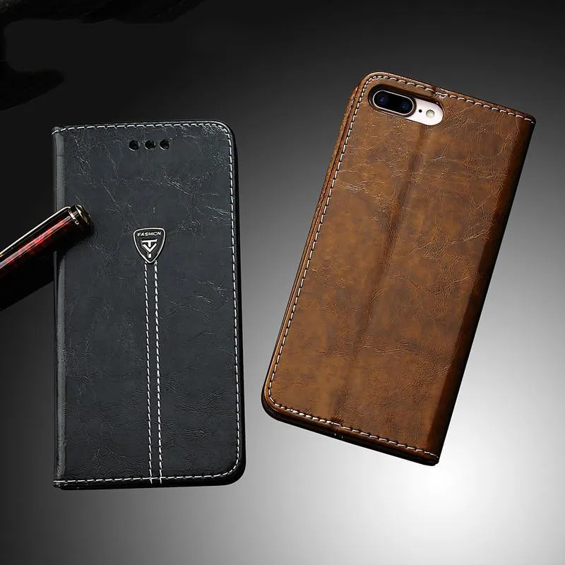 Flip Leather Phone Case Wallet Card Slots Cases Cover