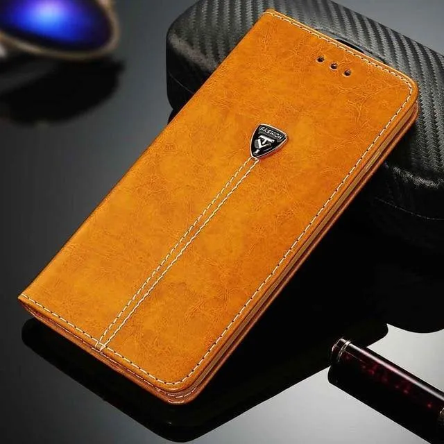 Flip Leather Phone Case Wallet Card Slots Cases Cover