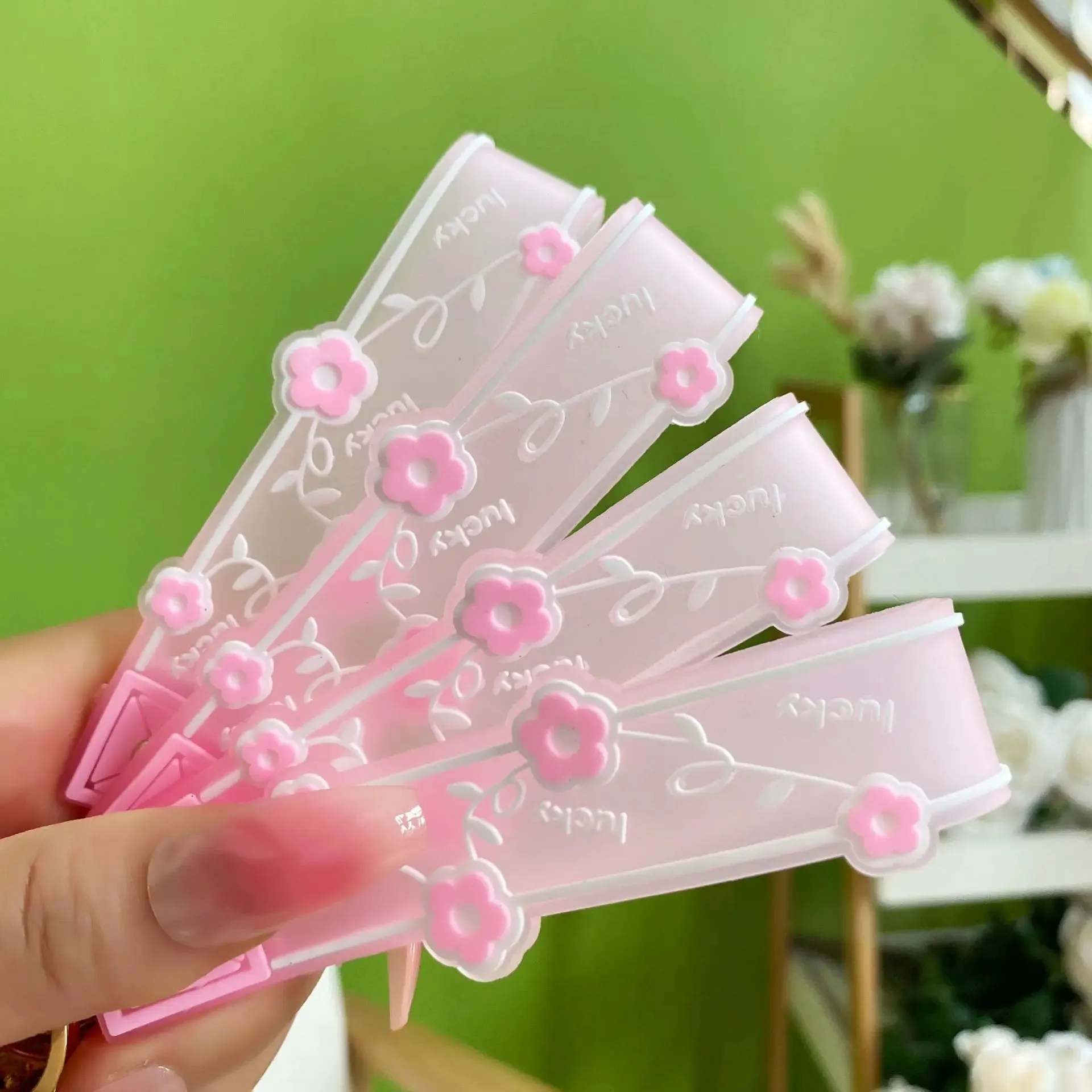Floating Strawberry Glitter Quicksand Keychain