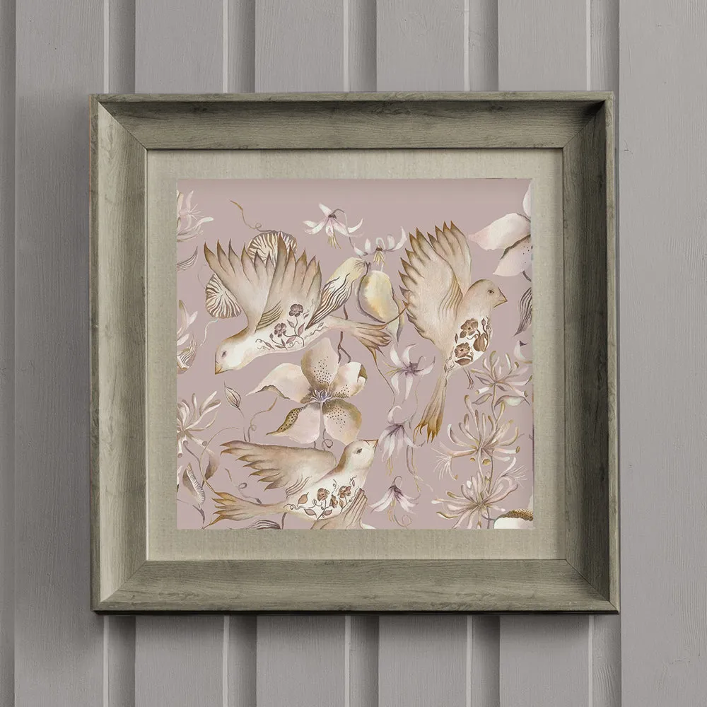 Floella Framed Print Stone/Viola