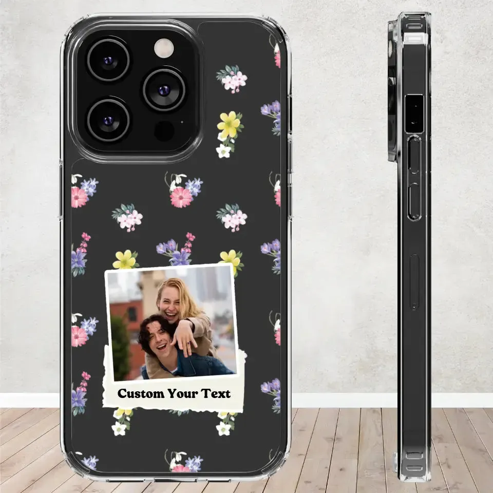Flower Garden - Personalized Clear Phone Case