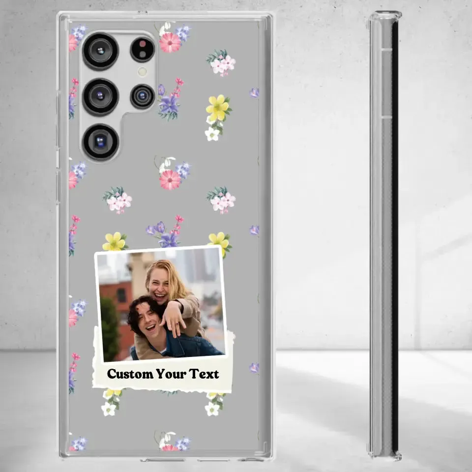 Flower Garden - Personalized Clear Phone Case
