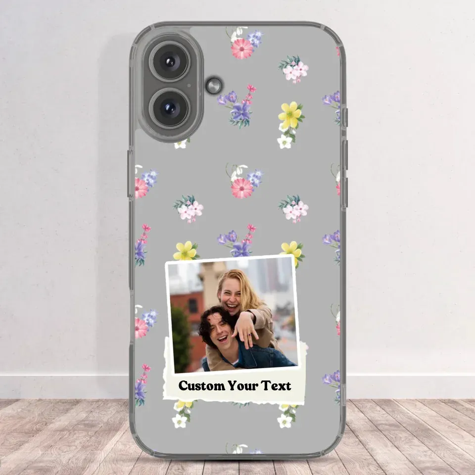 Flower Garden - Personalized Clear Phone Case