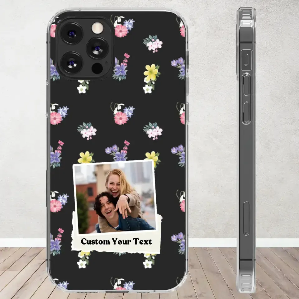 Flower Garden - Personalized Clear Phone Case