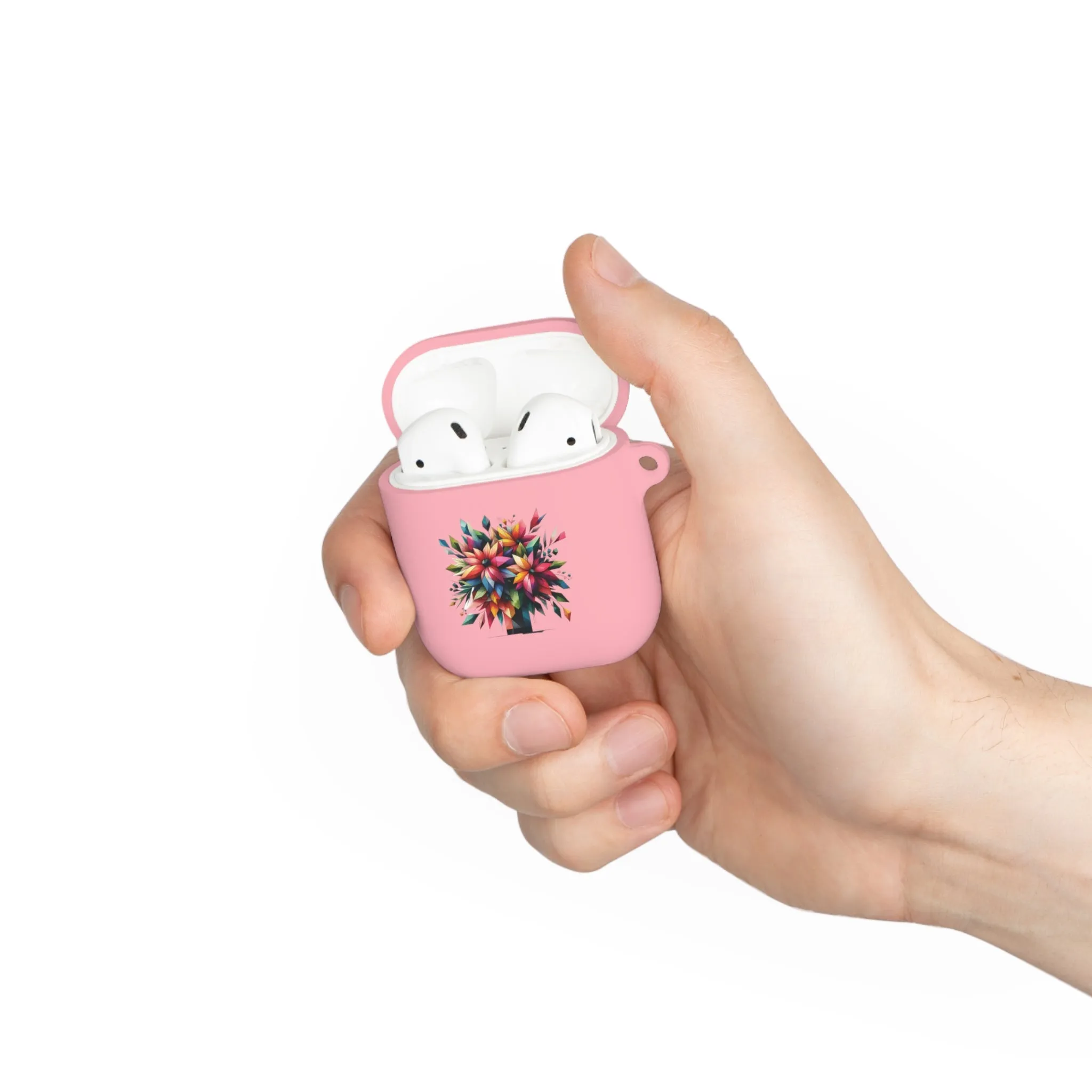 Flowers in a vase are colorful, abstract themed and minimal AirPods Case Cover