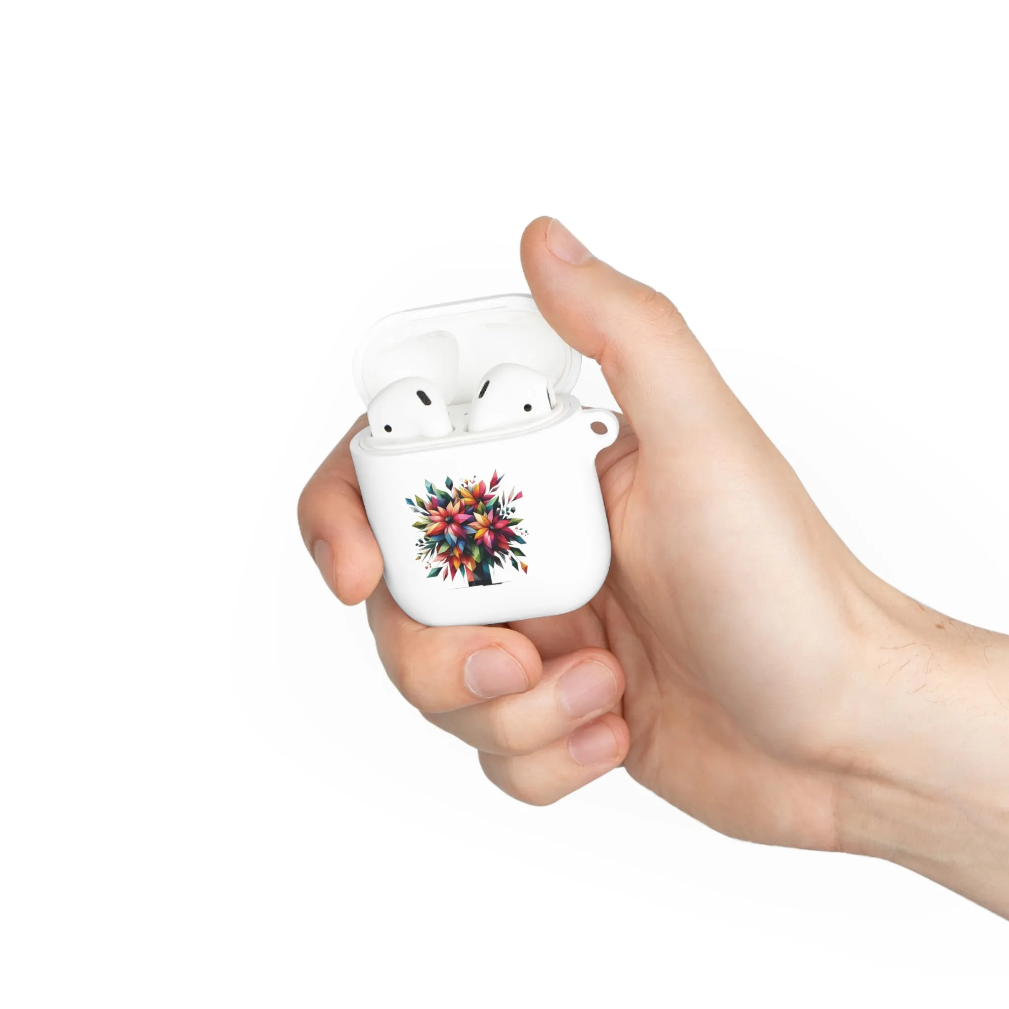 Flowers in a vase are colorful, abstract themed and minimal AirPods Case Cover